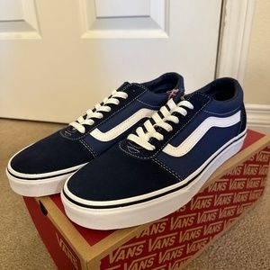 Vans Ward Shoe (Suede Canvas Navy, Mens Size 8.5)